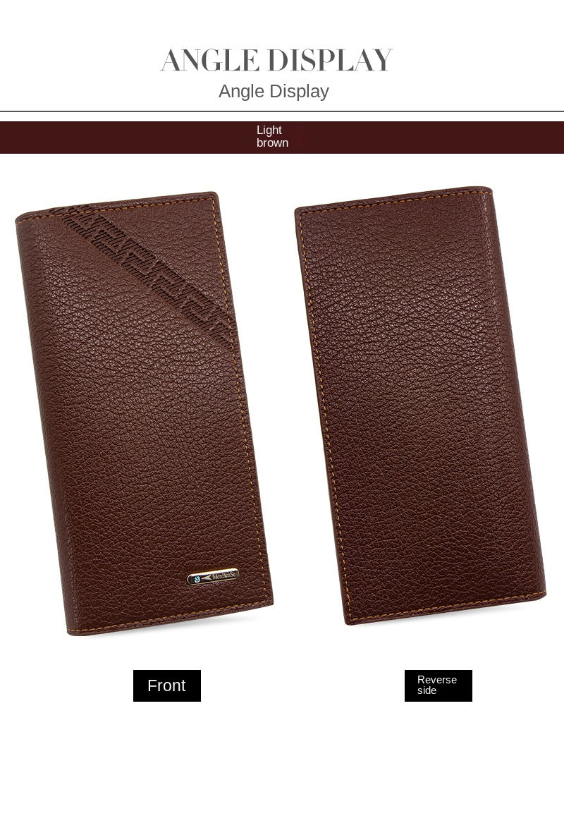 Men's Wallet Long Fashion Multiple Card Slots Men's Wallet Slim Long Thin Mens Luxury Wallet Designer Wallet Men with Coins Bag