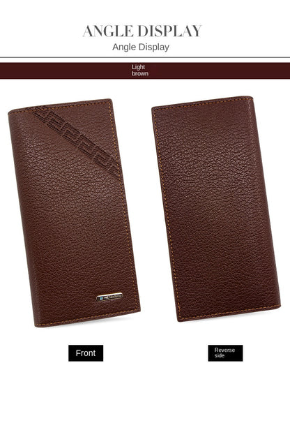 Men's Wallet Long Fashion Multiple Card Slots Men's Wallet Slim Long Thin Mens Luxury Wallet Designer Wallet Men with Coins Bag