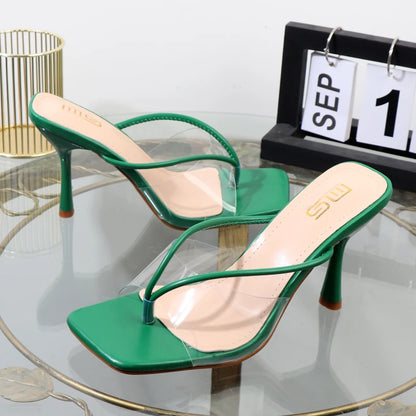 women stiletto flip flops