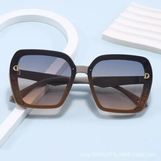 ‌‌2025 New Fashion D-Logo Square Sunglasses for Women Trendy Street Style Sun Glasses Unisex Outdoor UV400 Protection Goggles