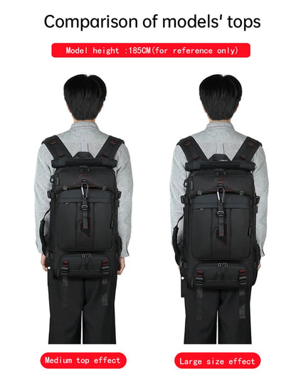 XOKY 80L Travel Backpack Large Capacity Multiple Storage Spaces Anti Theft Backpack with Dry Wet Separation 8106