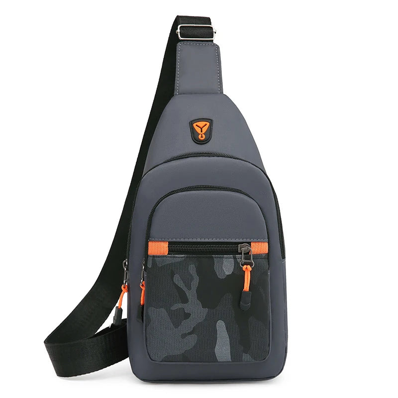 Chest Bag Men's One Shoulder Crossbody Bag Large Capacity Outdoor Sports Leisure Fashion Small Shoulder Bag Backpack Men's