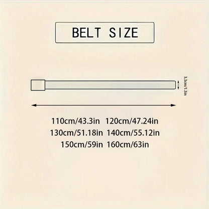 OYIFAN Fashion Men's Belt Men's Genuine Leather Belt Automatic Buckle Ratchet Belt Random Adjustment